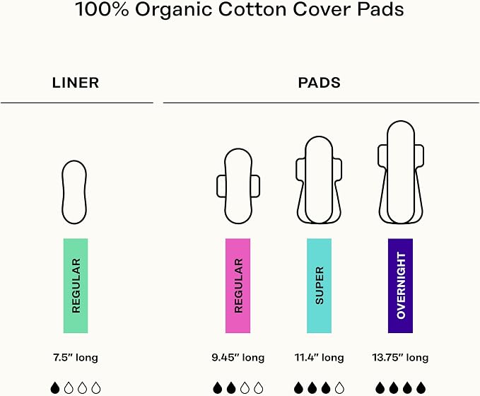 The Honey Pot Company - 120ct - Non-Herbal Everyday Panty Liners for Women - Organic Cotton Cover & Ultra-Absorbent Pulp Core - Sanitary Pads - Feminine Care