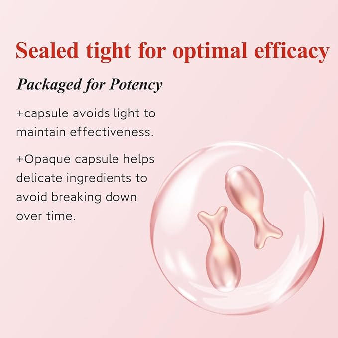 HKH Retinol Serum for Face - Anti Wrinkle Skincare Serum with Vitamin A & E - Capsules with Collagen for Women - Smoothing Fine Lines Firming & Moisturising Skin - Travel Friendly (38+38 ct)