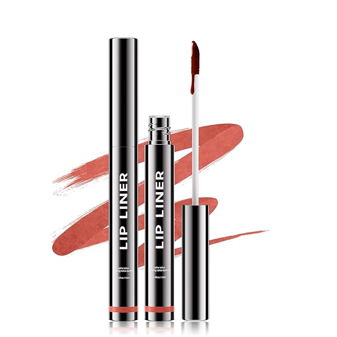 Lip Stain - Long Wear Tattoo Lip Liner, Waterproof & Transfer-proof Peel Off Lip Stain with Matte Finish, Lip Tint For All Skin Types, Great Gifts for Women (Rose)