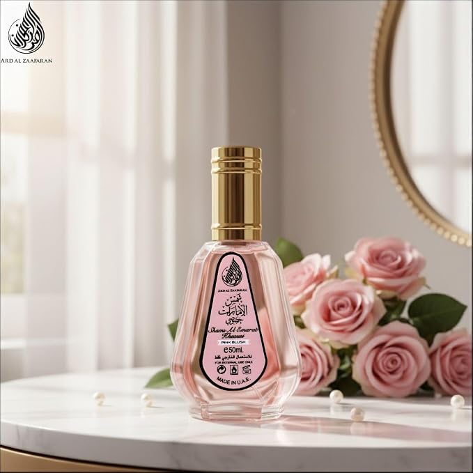 Ard al Zaafaran Pink Blush Shams Al Emarat Khususi Eau de Parfum Sprays 50ml (1.7 oz) & 100ml (3.4 oz)