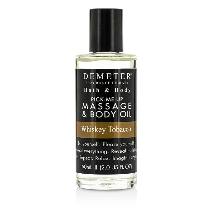The Library of Fragrance Massage & Body Oil - Whiskey Tobacco, 60 ml