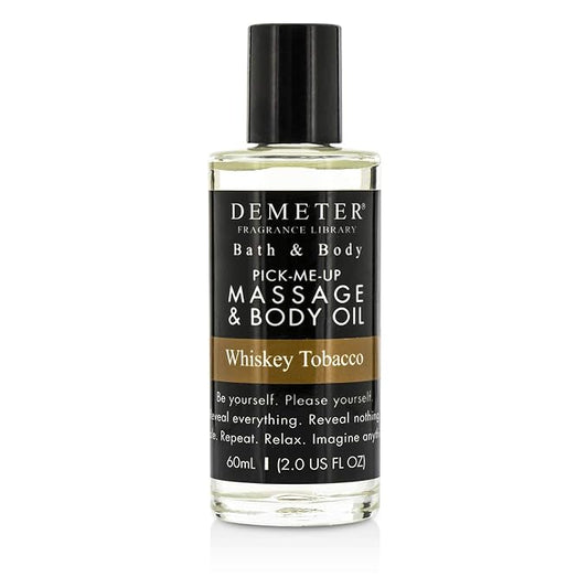 The Library of Fragrance Massage & Body Oil - Whiskey Tobacco, 60 ml