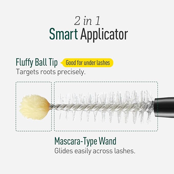 Biotin Lash Serum - Eyelash and Eyebrow Growth Serum for Thicker, Fuller Lashes and Brows, Korean Dermatologist-Developed, 0.35oz