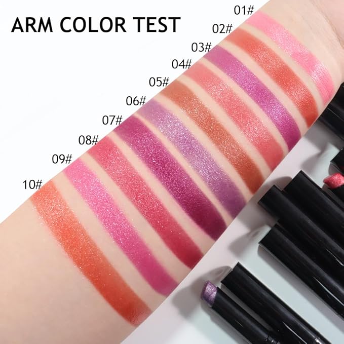 Mauve Rose Metallic Lipstick for Women,Lightweight Comfortable Non-Drying Shimmer Frosted Lipstick,Glitter Lip Gloss Stain Long Lasting Waterproof Smudge Proof 24 Hour Full Coverage Lip Makeup,Vegan