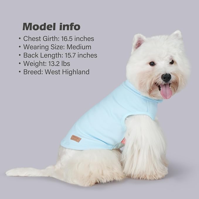 KYEESE 2Pack Dog Sweater for Small Dogs Soft Pet Coats Fleece Sweatshirt | Warm Turtleneck Dog Pullover Clothes, 4-Way Stretch & Lightweight Vest, Doggie Coat in Cold Weather, Daily Wear