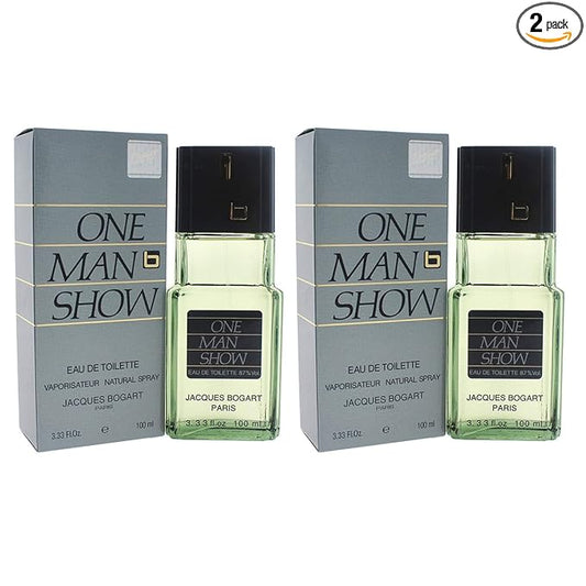 One Man Show By Jacques Bogart For Men. Eau De Toilette Spray 3.3 Ounces (Pack of 2)