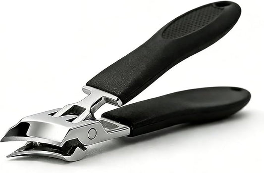 Wide Jaw Opening Anti-Splash Slanted Nail Clipper,2026 New Slanted Nail Clippers, Curved Toenail Clippers for Thick Toenails with Ergonomic Handle, Curved Toenail Clippers for Thick Nails