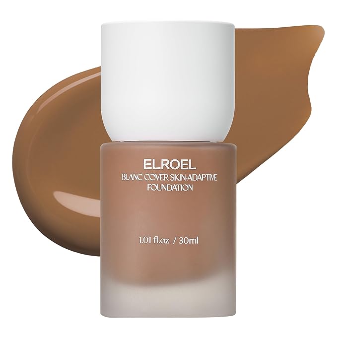 Blanc Cover Skin Foundation - K-Beauty Skincare Liquid Foundation Makeup with Panax Ginseng, Niacinamide & Collagen - Lightweight, Buildable 24HR Hydrating Wear 1.01 Fl Oz (#510)