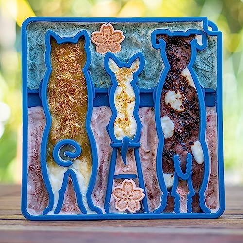 SodaPup Waiting Dogs eTray – Durable Enrichment Feeder Made in USA from Non-Toxic, Pet-Safe, Food Safe Material for Mental Stimulation, Calming, Slowing Down Eating, Healthy Digestion, & More