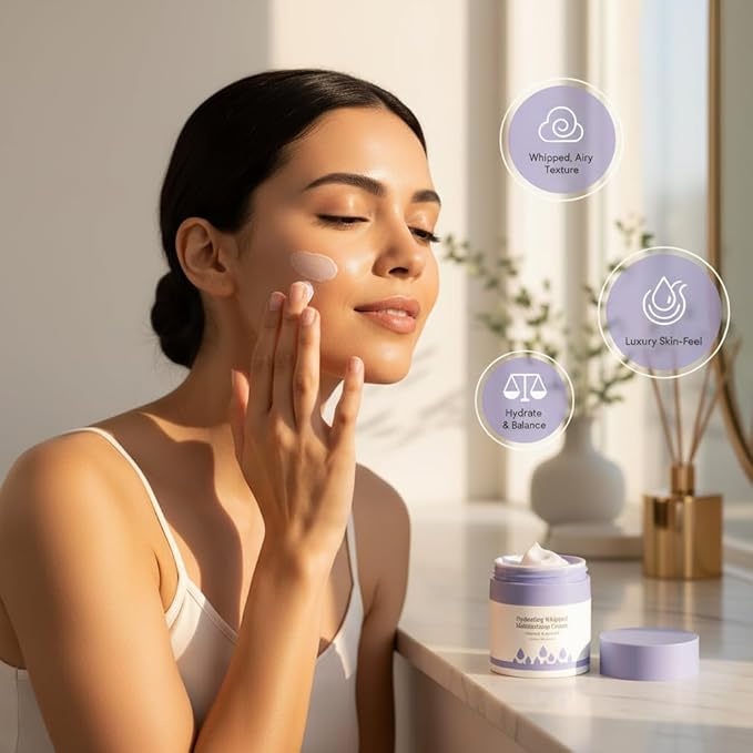 BioMiracle Sienna Rose Hydrating Whipped Moisturizing Cream, Hydrate & Balance, 6 African Oil Ceramides, 50 ml / 1.69 fl oz