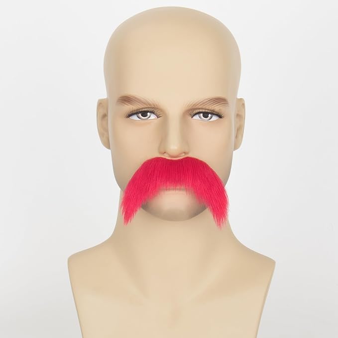 Fake Mustache for Men Classic Halloween Self Adhesive Fake Beard Novelty Stick On Fake Mustaches
