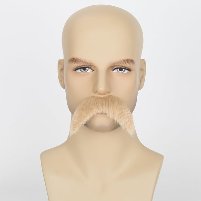 Fake Mustache for Men Classic Halloween Self Adhesive Fake Beard Novelty Stick On Fake Mustaches