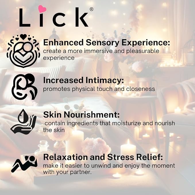 Lick Chocolate Cake Flavored Massage Oil – Decadent Bakery-Inspired Edible Massage Oil with Vitamin E, Rich Smooth Glide for Couples Massage Nights, 4 oz