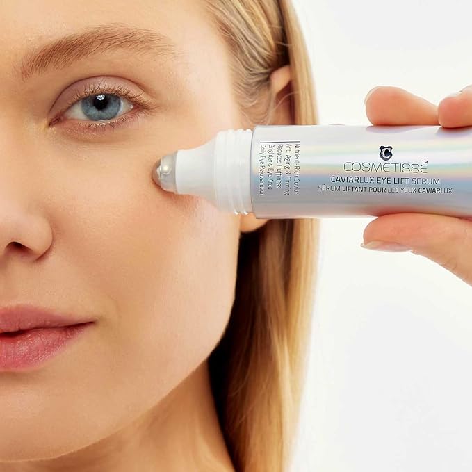 Cosmetisse Eye Care Bundle – CaviarLux Serum & Intensive Eye Cream with Snail Secretion, Vitamin E & Shea Butter – Firming, Lifting & Hydrating for Wrinkles & Dark Circles