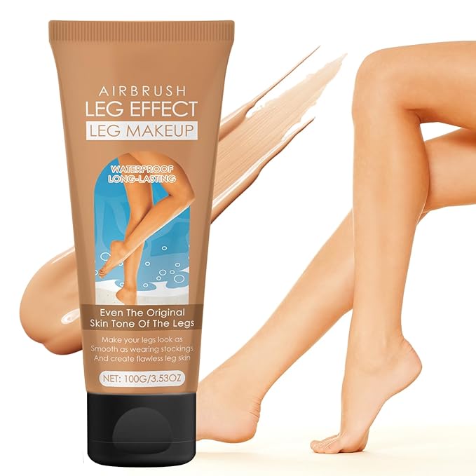 Leg Makeup Waterproof No Transfer, Leg Vein Cover up Makeup for Varicose Veins Waterproof Black Skin, Body Scar Cover up (Medium Golw)