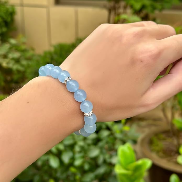 Healing Bracelet For Women Anxiety Crystal Bracelet Chakra Beaded Bracelets Rose Quartz Crystals And Healing Stones Yoga Bead Bracelet Calming Stretch Bracelet Stress Relief Gifts For Women