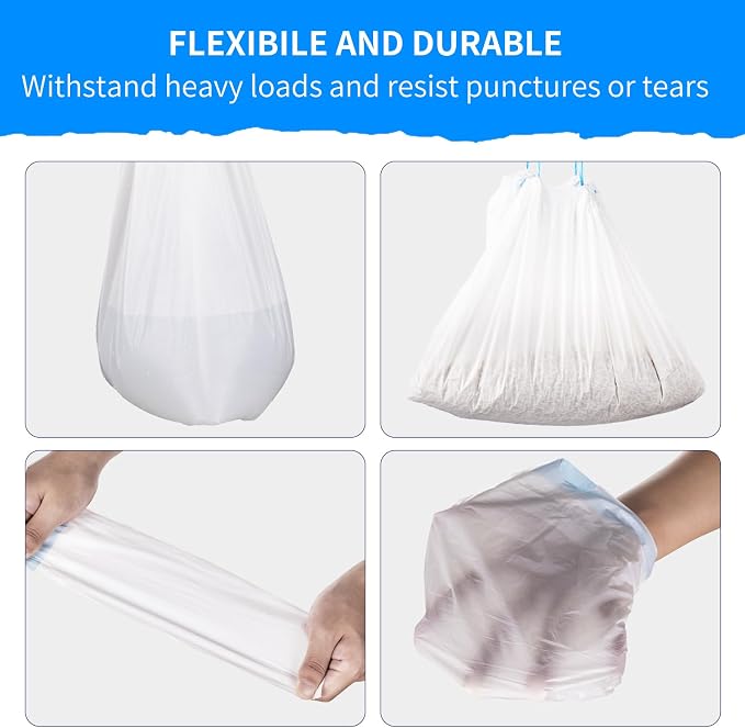 120 Count Extra Large Cat Litter Box Liners, Cat Litter Waste Receptacles Bags for Cleanpethome/BCHARYA Self-Cleaning Litter Box