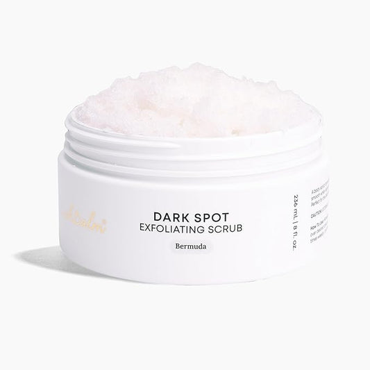 Bushbalm Dark Spot Exfoliating Scrub – Pre-Shave Sugar Scrub for Dark Spots, Hyperpigmentation, Razor Bumps & Dry Skin – Gently Buffs & Soothes Sensitive Skin - Bermuda 236 ml
