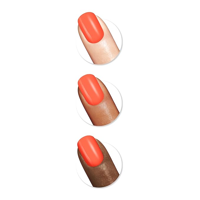 Sally Hansen Good. Kind. Pure. Nail Polish | Plant-Based, Vegan, 16-Free Formula | Opaque, Shiny | 286 Poppy'n Fresh | Bright Orange Nail Color