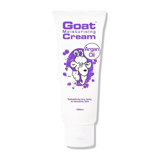 Goat Milk Moisturizing Cream with Argan Oil100ml, Suitable for dry itchy or sensitive skin, Made in Australia