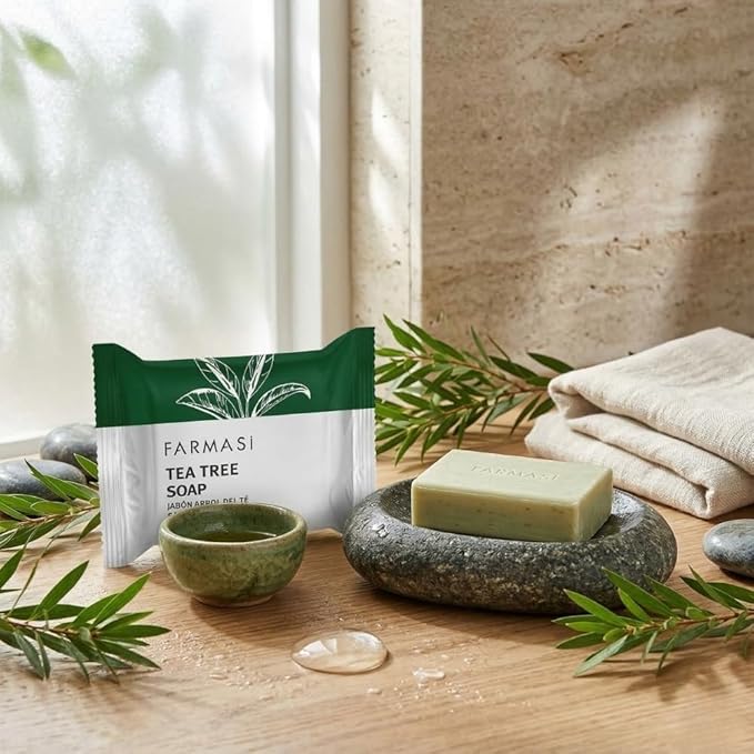 FARMASi Tea Tree Soap, Blemish Prone and Oily Skin Cleansing Bar for Face and Body, Clarifying Daily Cleanse, 4.41 oz