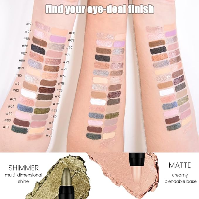 evpct Light Mauve Cream Eye Shadow Sticks Brightener Pencils for Women, Matte Mauve Silky Eyeshadow Applicator Stick Pen Waterproof, Blendable Crease-Proof Stick Eyeshadow Matte Eye Makeup 71