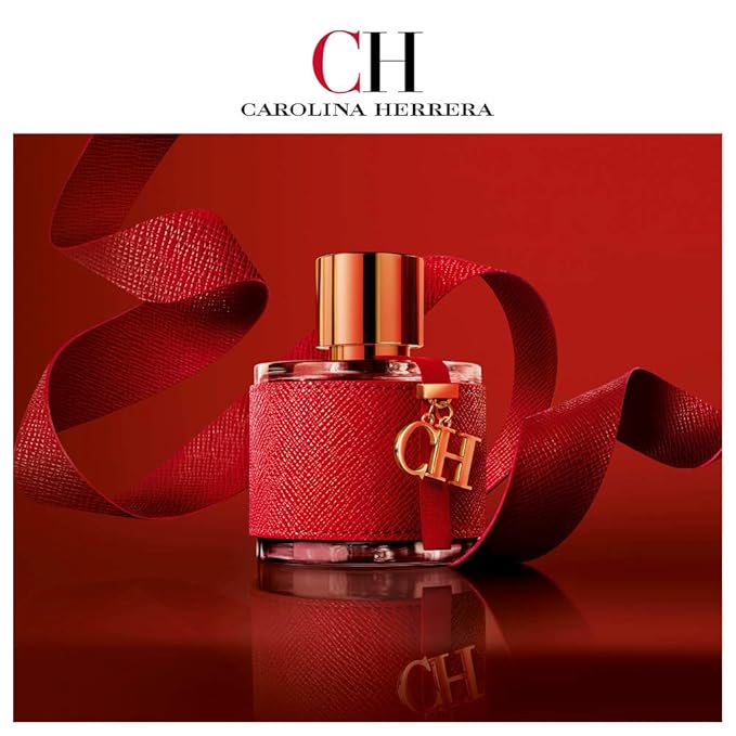 Carolina Herrera Ch Fragrance For Women - Fresh Floral Amber Scent - Top Notes Of Bergamot, Orange, Grapefruit And Juicy Melon - Floral Heart Notes - Ends With Tasty Base Notes - Edt Spray - 3.4 Oz