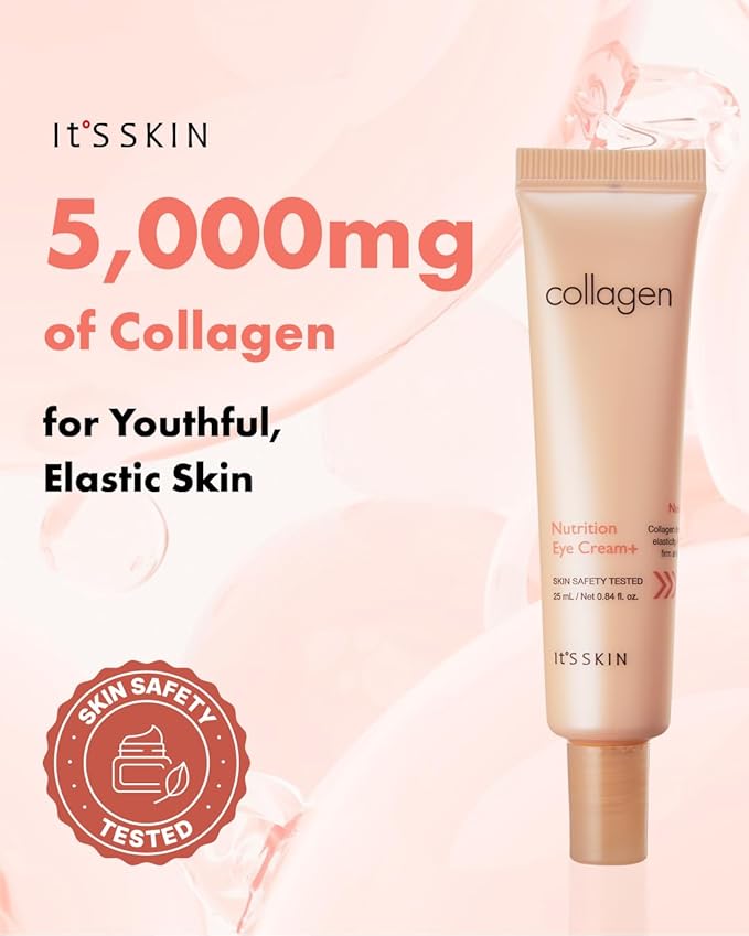 It'S SKIN Collagen Nutrition Eye Cream + 0.84 fl.oz Reduces Dark Circles & Puffiness, Targets Fine Lines With Collagen and Amino Acids, Face Lift, Nourishes and Firms Eye Area, Korean Skincare