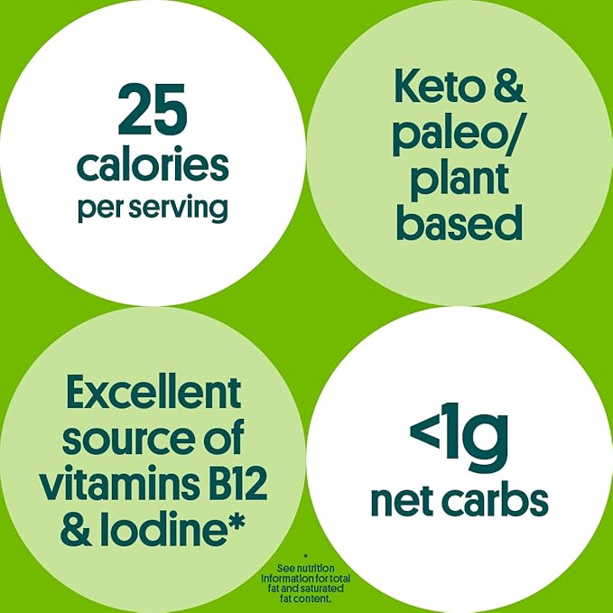 Gimme Seaweed Organic Premium Roasted Seaweed Snacks, Sea Salt & Avocado Oil, 6 Count, Keto, Vegan, Gluten-Free, Great Source of Omega3s and Iodine, Healthy On-The-Go Snack for Kids and Adults