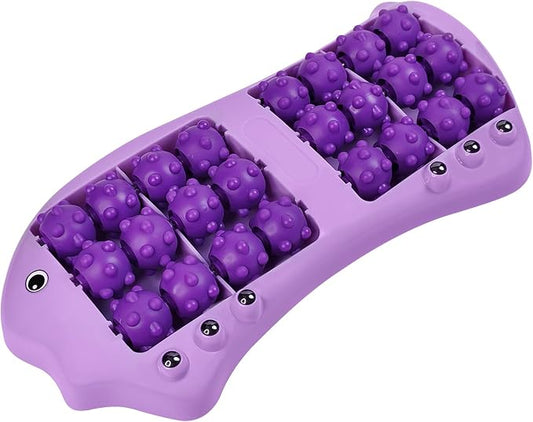 Roller Foot Massage, Shiatsu Acupuncture Massage, Reflexology Tool, Foot Massager Roller, Plantar Fasciitis Relief, Heel, Arch, Muscle Aches, Foot Pain, Stress Relief - Relaxation Gifts for Women, Men