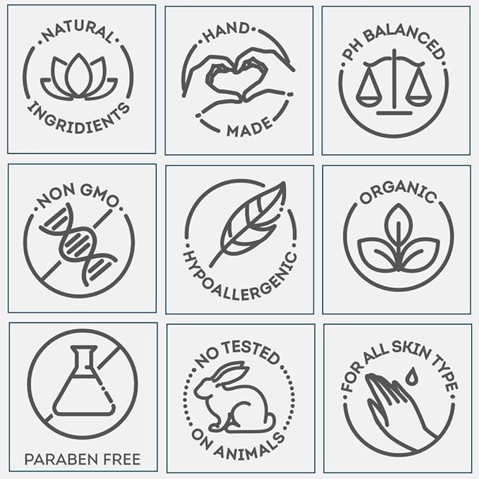 Natrulo Dead Sea Salt Soap Bar for Face & Body, 4oz – Pure Organic All Natural Goat's Milk Bar Soap for Psoriasis, Eczema, Acne, Dry Skin – Cleansing, Exfoliating, Brightening, Smoothing, Nourishing