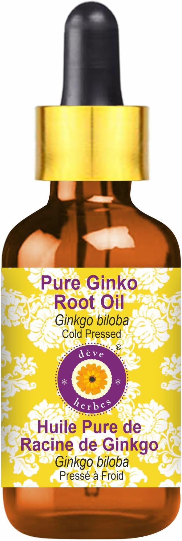Deve Herbes Pure Golden Jojoba Oil (Simmondsia chinensis) with Glass Dropper Natural Therapeutic Grade Cold Pressed 30ml (1 oz)