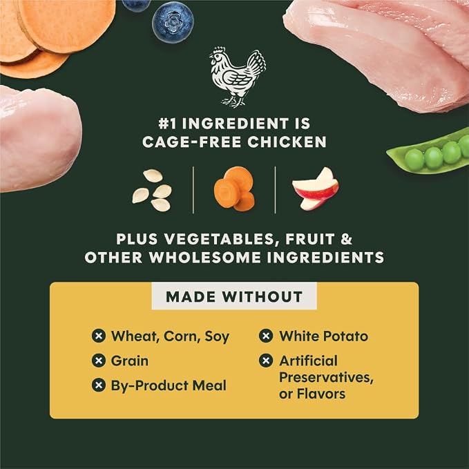 Instinct RawBoost, Dry Dog Food + Freeze Dried, Real Chicken, 3.5 lb. Bag | High-protein kibble with FreshDried raw bites, cage-free chicken, grain-free recipe, 6-in-1 health benefits