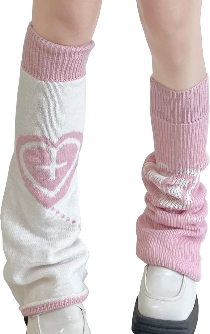 Sexybody Women's Leg Warmers Fashion Knit Warmers Long Socks Cute Y2K Kawaii Japanese Lolita Harajuku Accessories for Girls