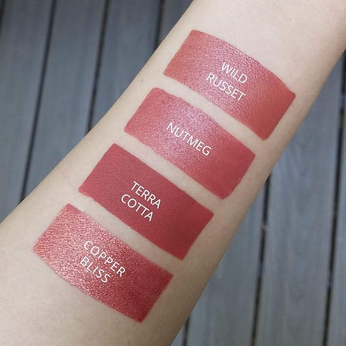 Aromi Matte Liquid Lipstick | Burnt Orange Lip Color for Women, Earthy, Nutmeg Ginger Shade, Long-Lasting, Vegan, Warm Undertones (Terra Cotta)