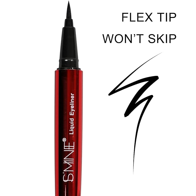 IS'MINE ISMINE Professional Matte Vegan smudge proof Eyeliner, Makeup liner Easy Liquid Pen No-Skip Eyeliner, Waterproof Formula, Long lasting Liquid Eyeliner Black