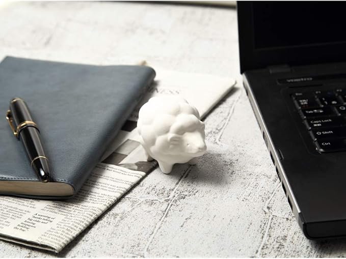 Aroma Ceramic Stone Diffuser [Made in Japan] Aromatherapy Passive Essential Oil Diffuser, Non-Electric Eco-Friendly, Unique, Cute, Animal, Design for Women, Men, and Gifts (Piggy)
