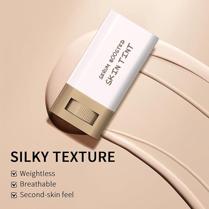 Beauty Balm Serum Boosted Skin Tint – Hydrating Tinted Moisturizer, Lightweight Solid Tinted Foundation Stick for Flawless, Sheer to Medium Coverage, Radiant & Dewy Finish, All-Day Wear (6#, 1)