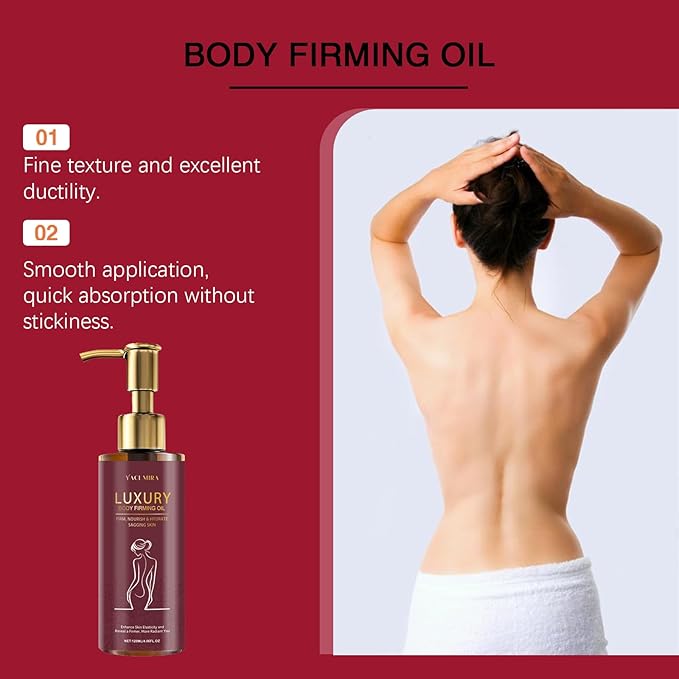 Body Firming Oil – Skin Tightening & Moisturizing Treatment for Smooth, Firm & Glowing Skin– 4.06 Fl Oz