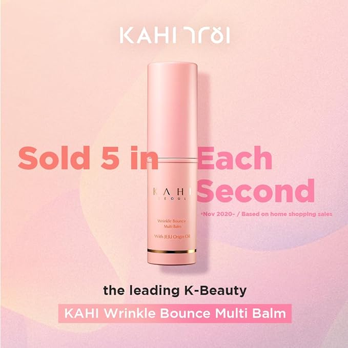KAHI SOUND OF SEOUL SEOUL Facial Balm With Jeju Origin Oil & Collagen, Hydrate & Manage Wrinkles Around Your Face, Made In Korea, 9g (K Multi Balm)