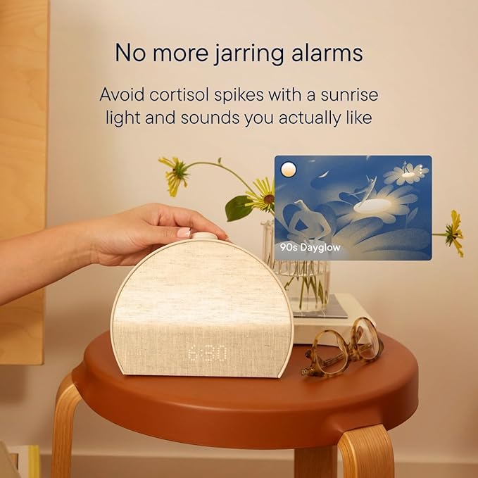 Hatch Restore 3 Sunrise Alarm Clock, Sound Machine, Smart Light (Cocoa) - White Noise, Screen-Free Sleep Routine
