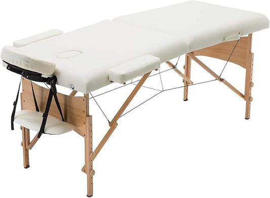 BestMassage Massage Bed Portable Massage Table 28 inch Wide Lash Bed Height Adjustable 2 Folding Spa Table with Non-Woven Bag for Spa Footmassage Facial CareSpa Tattoo