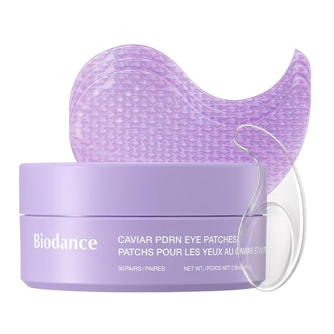 BIODANCE Caviar PDRN Eye Patches, Under Eye Patches for Dark Circles, Depuffing Brightening Eye Masks for Puffy Eyes, Tired Eyes, Deep Nourishing (60 Count)