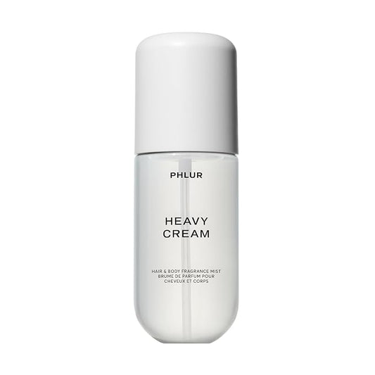 PHLUR Heavy Cream Body Mist, 3 Fl Oz – Hair and Body Perfume for Women, Gourmand Vanilla Body Spray with Marshmallow, Coconut Cream & Citrus Fragrance