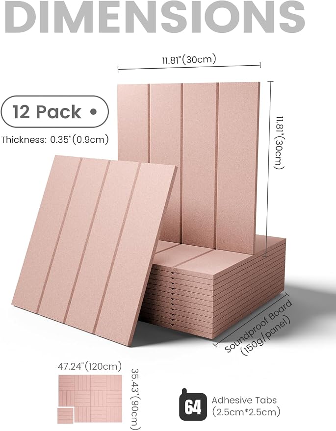 Fluxynara Felt Bulletin Board & Cork Board Alternative, Pink | 48" x 36" Pin board, Removable Adhesive Tabs, Easy Install Without Wall Damage, For Home Office Decor