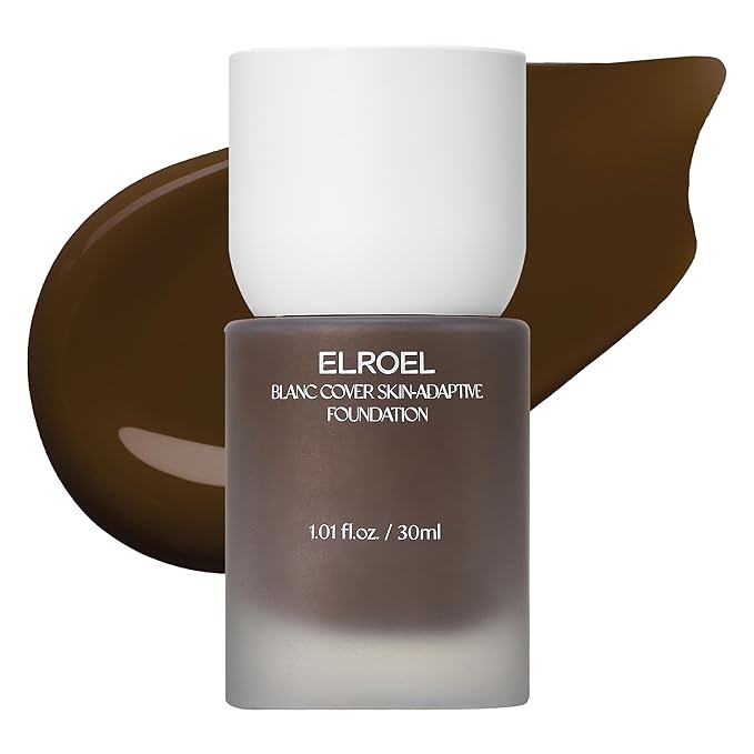 Blanc Cover Skin Foundation - K-Beauty Skincare Liquid Foundation Makeup with Panax Ginseng, Niacinamide & Collagen - Lightweight, Buildable 24HR Hydrating Wear 1.01 Fl Oz (#610)