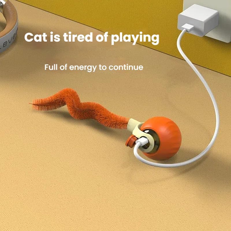 Interactive Cat Toys for Indoor Cats,Automatic Moving Kitten Toys,Cat Balls