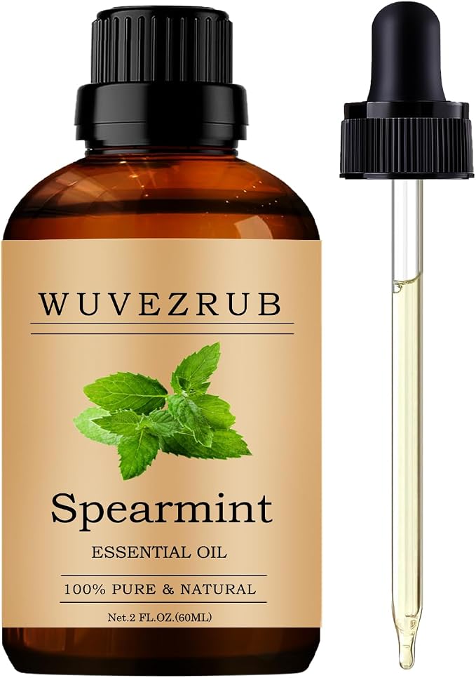 Spearmint Essential Oils 60ML, Pure Spearmint Essential Oil for Aromatherapy Diffuser - 2 Fl Oz