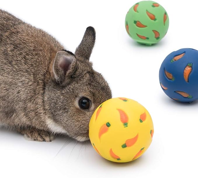 Niteangel Small Animal Treat Ball: Adjustable Treat Dispenser | Encourages Exploration & Reduces Boredom - Snack Ball for Guinea Pigs Rabbits Hedgehogs and Other Small Pets