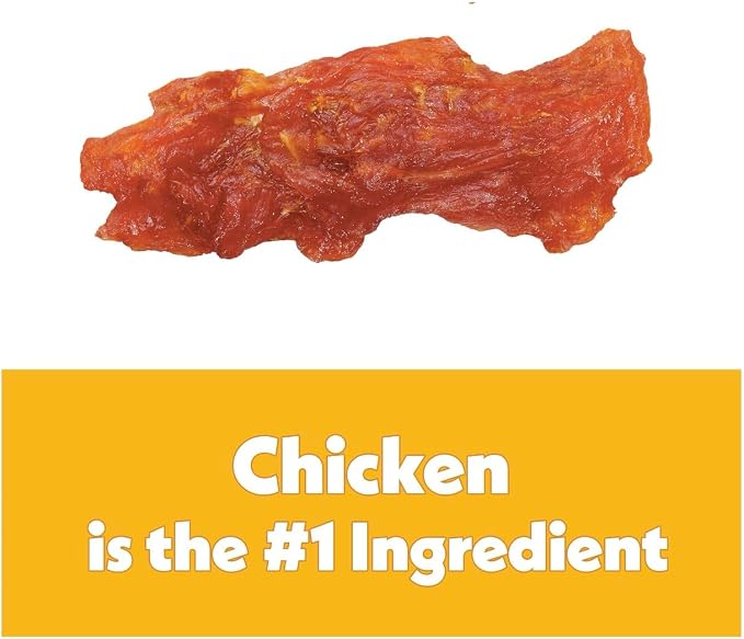 Wiggles & Wags Chicken Jerky Cuts Dog Treats, 4 lb Bag, with DN Essentials Bonus Waste Bag Dispenser & Roll